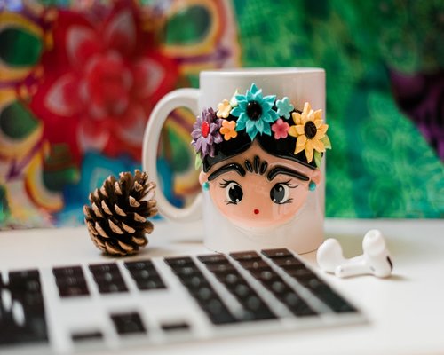 Cozy workspace in a Mexico City café